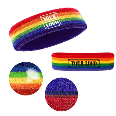 Rainbow Terry Cotton Headband