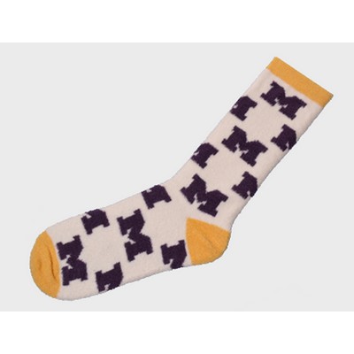 Custom Plush Fuzzy Mid Calf Crew Socks