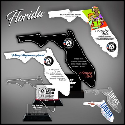 12" Florida Black Budget Acrylic Award