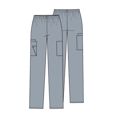 Cherokee® Poplin Natural Rise Tapered Leg Pull-On Cargo Pants (Tall)