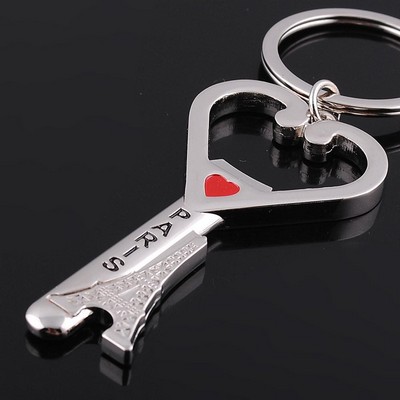 The Eiffel Tower Shaped Key Chain w/Bottle Opener