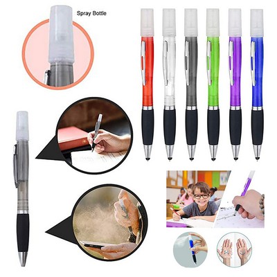 2-In-1 Ballpoint Pen With Mist Spray Bottle For Hand Sanitizer