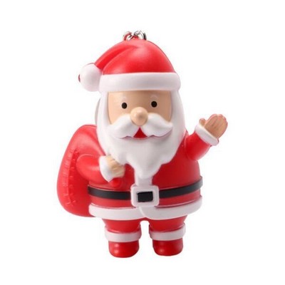 Santa Claus LED Sound Keychain