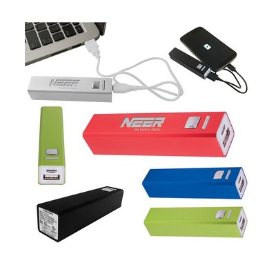 2200mAh Brushed Aluminum Power Bank