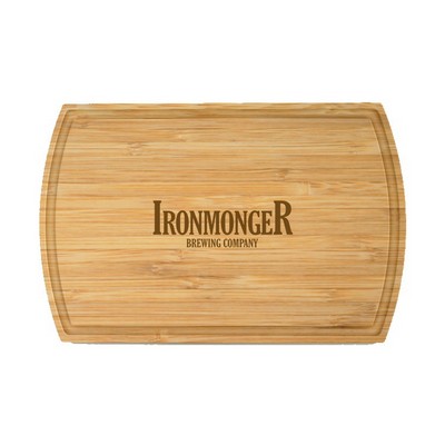 16" Rectangle Bamboo Cutting Board with Juice Groove