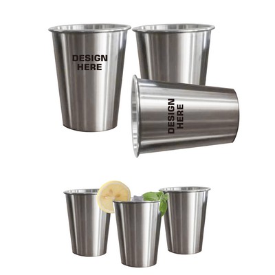 16 Oz. Stainless Steel Pint Cup MOQ 50