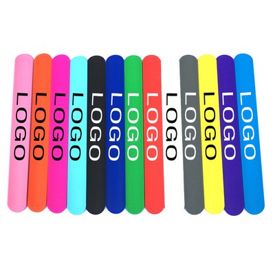 8.5" X 1" Silicone Slap Bracelet