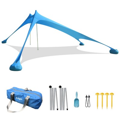 Pop Up Beach Tent Portable Beach Canopy Sun Shelter