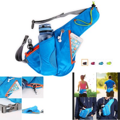 Sports Running Belt Bag With Water Bottle Holder