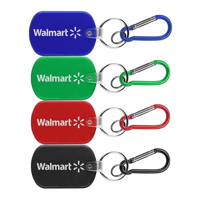 Soft Vinyl Tag w/Round Carabiner