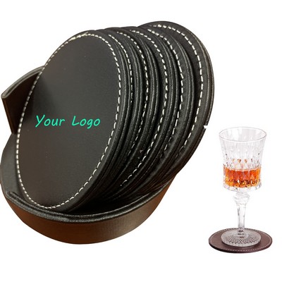 Coasters for Drinks PU Leather Coasters Cup Mat