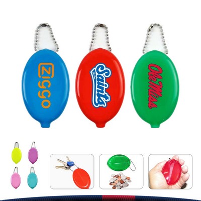 Oval Squeeze Coin Bag