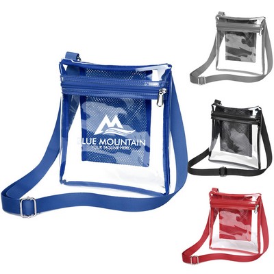 Stadium Approved Clear Messenger Bag