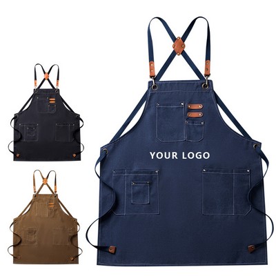 Adjustable Denim Bib Work Apron