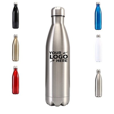 26 Oz. Stainless Steel Cola Shaped Bottle