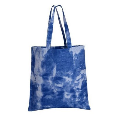 Q-Tees® Tie-Dyed Canvas Tote (Blank)