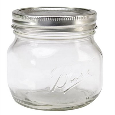 8oz Clear Glass Jar with Lid