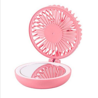 LED Mini USB Fan Mirror