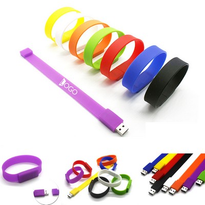 Silicone USB Drive Bracelet