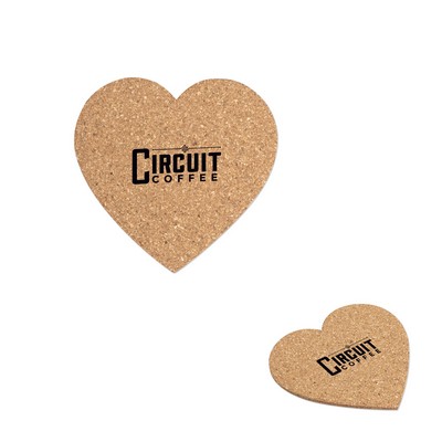 Heart Cork Coaster