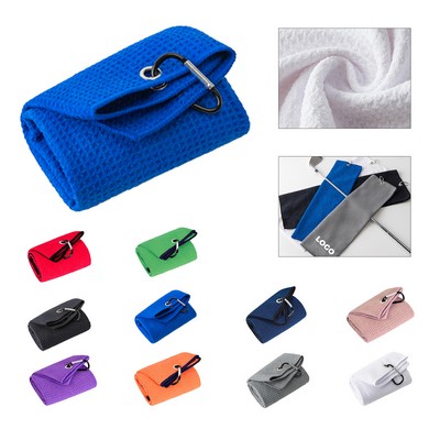 Microfiber Golf Towel with Metal Grommet