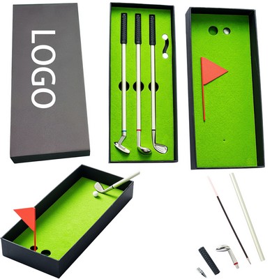 Golf Ball Game Ballpoint Pen Gift Set