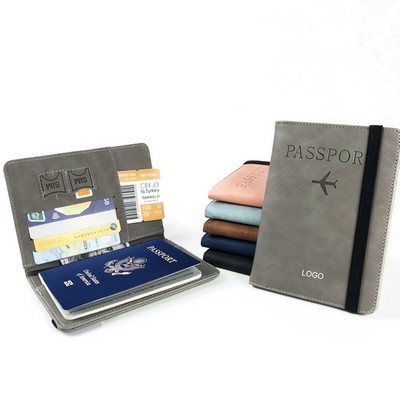 Unisex RFID Blocking Passport Holder Wallet