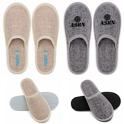 Linen Fabric Slippers