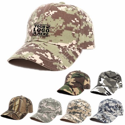 6 Panels Camouflage Caps