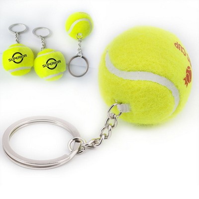 Tennis Ball Keychain