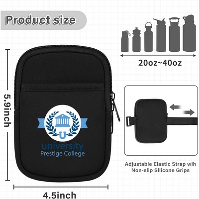 Double Pocket Water Bottle Pouch