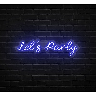 Let's Party Neon Sign