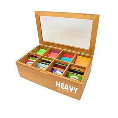 Natural Bamboo Tea Storage Box