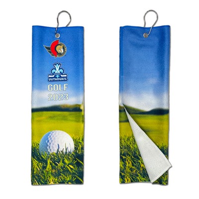 Sublimated Trifold Golf Towel 5×16