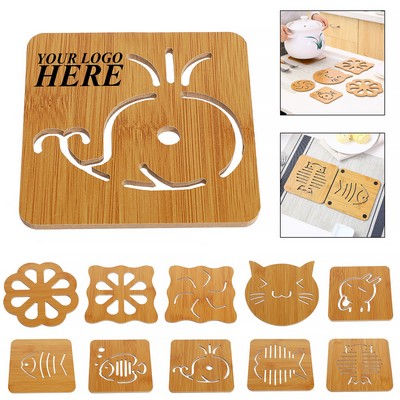 Multifunctional Laser Wooden Coaster