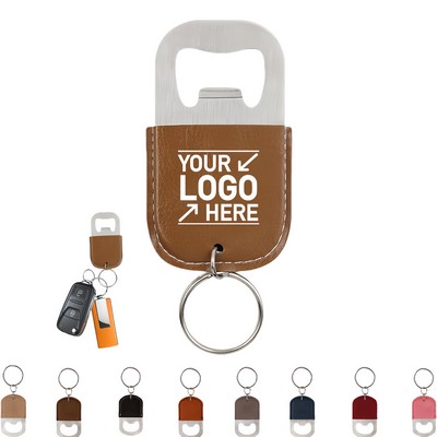 Stainless Steel Bottle Opener With Keychain