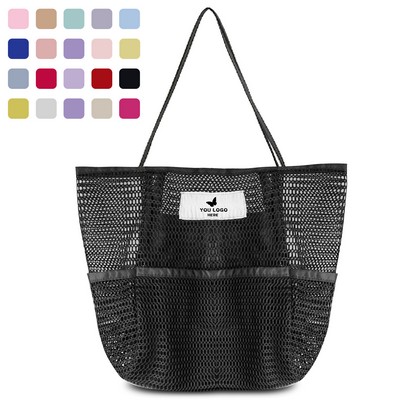 Large Capacity Mesh Beach Tote Bag