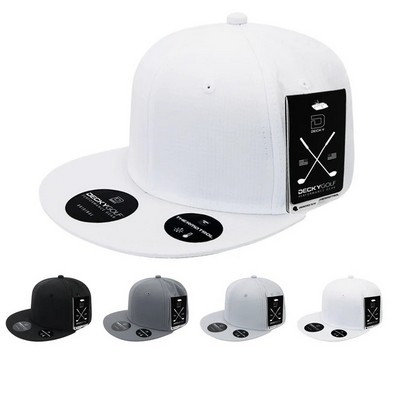 Decky Grid H2O Golf Sports Snapback Cap w/Flat Bill