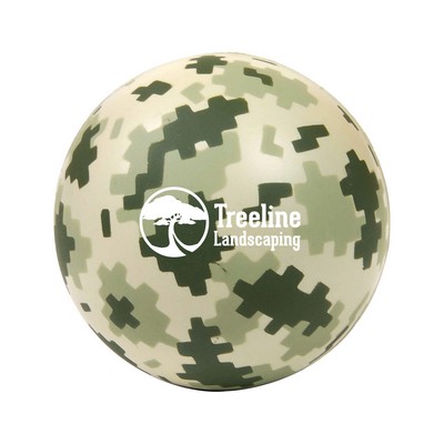 Camo/Digi Camo Round Stress Reliever