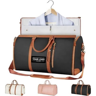 Leather Garment Duffel Bag: Stylish Carry-On for Travel