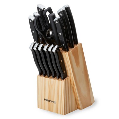 Farberware 15Pc Triple Riveted Knife Block Set