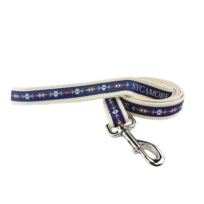 1" X 48" Woven Cotton Pet Leash w/ Nickel-plated Hardware - "Elite" Weave