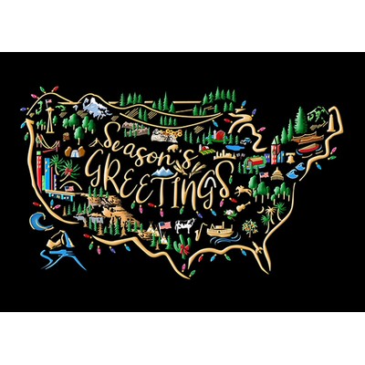 See the USA! Greeting Card