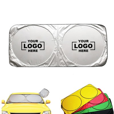 Car Window Sunshades With Storage Pouch