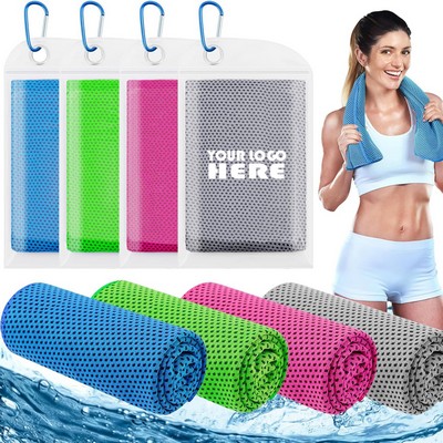 Cooling Towel w/ Carabiner Pouch