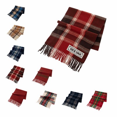 Unisex Plaid Scarves