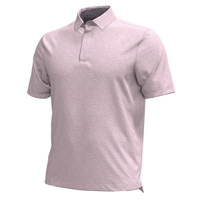 Under Armour® Aura Heather Golf Polo Shirt- Prime Pink