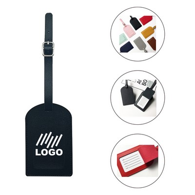 Portable PU Leather Luggage Tag