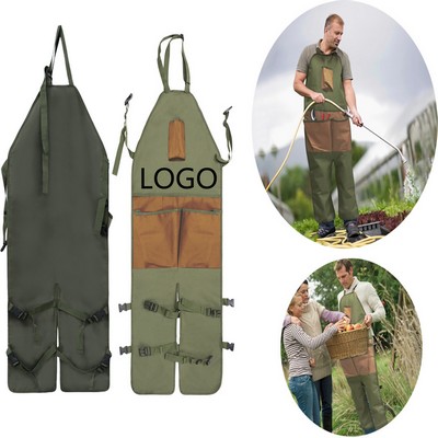 Garden Gardening Multi Pocket Leg Protection Apron