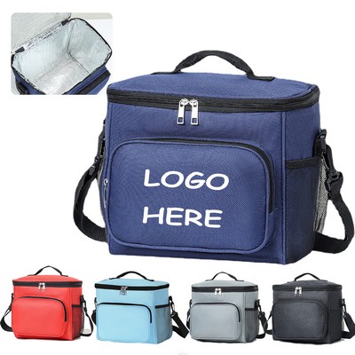 Camps Insulated Lunch Cooler Bag Pockets Shoulder Strap